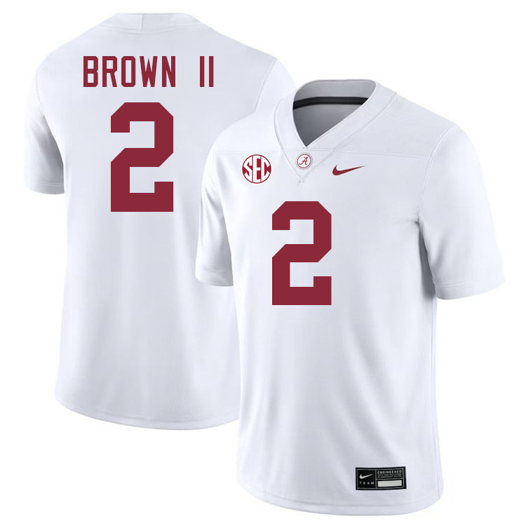 Tony Brown II Alabama Jersey,University Of Alabama Crimson Tide Football Jersey,Uniforms-White